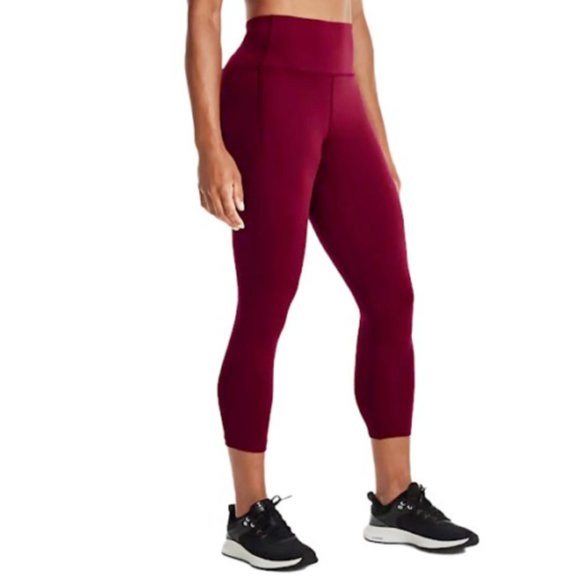 Under Armour Pants - NEW Under Armour UA Meridian Crop Burgundy Leggings